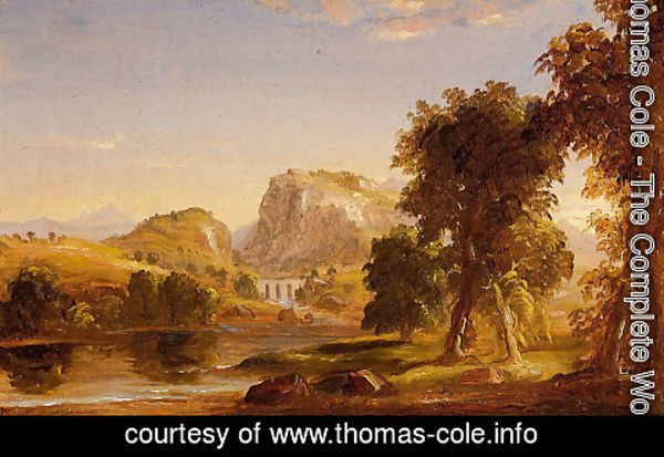 Thomas Cole - Sketch for 'Dream of Arcadia'