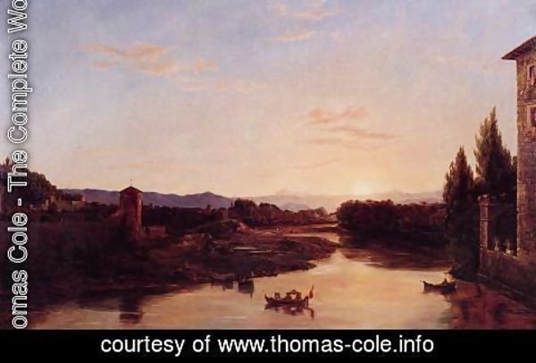 Thomas Cole - Sunset of the Arno