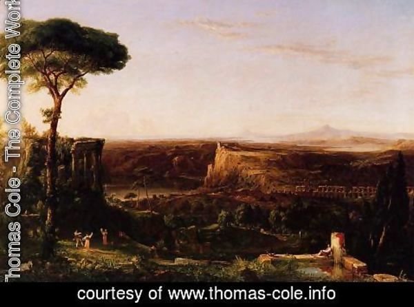 Thomas Cole - Italian Scene, Composition