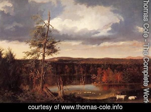Thomas Cole - Landscape, the Seat of Mr. Featherstonhaugh in the Distance