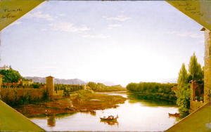 View on the Arno near Florence 1837