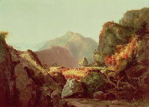 Thomas Cole - Scene from The Last of the Mohicans  1826