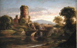 Thomas Cole - Castle and River