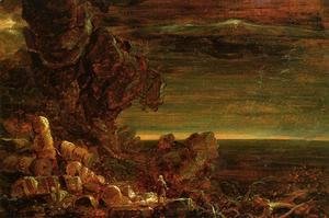 Thomas Cole - The Cross and the World: Study for 'The Pilgrim of the World at the End of His Journey'