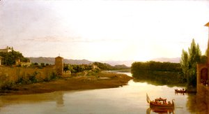 Thomas Cole - Sunset on the Arno