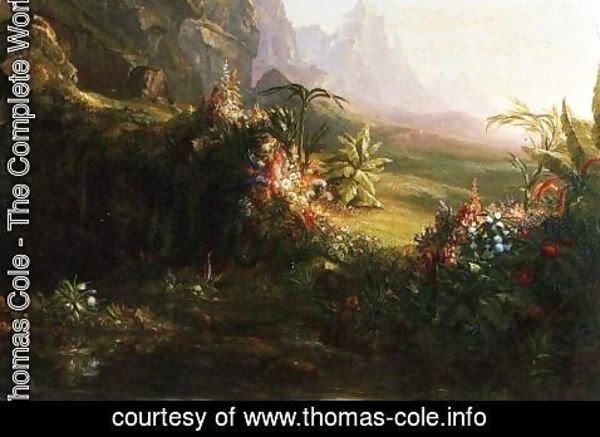 Thomas Cole - The Voyage of Life Childhood (detail) 3