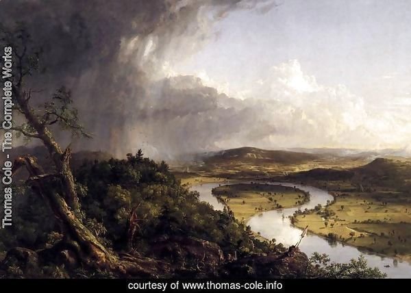 View from Mount Holyoke, Northamptom, Massachusetts, after a Thunderstorm (The Oxbow) 1836