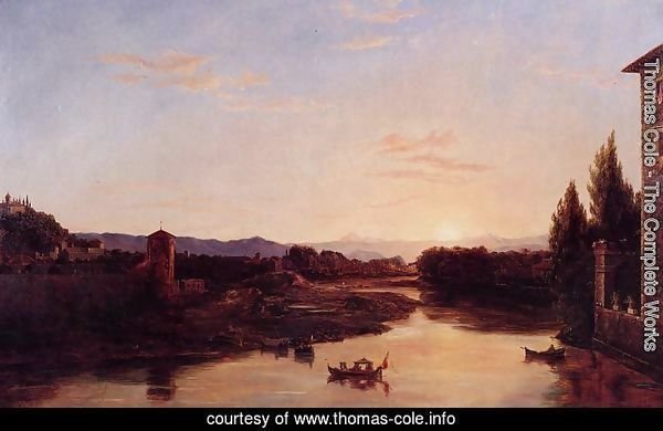 Sunset of the Arno
