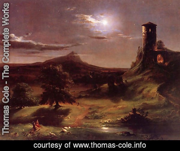 Thomas Cole - Moonlight