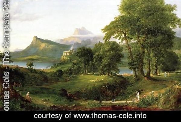 Thomas Cole - The Course of Empire: The Arcadian or Pastoral State c.1836