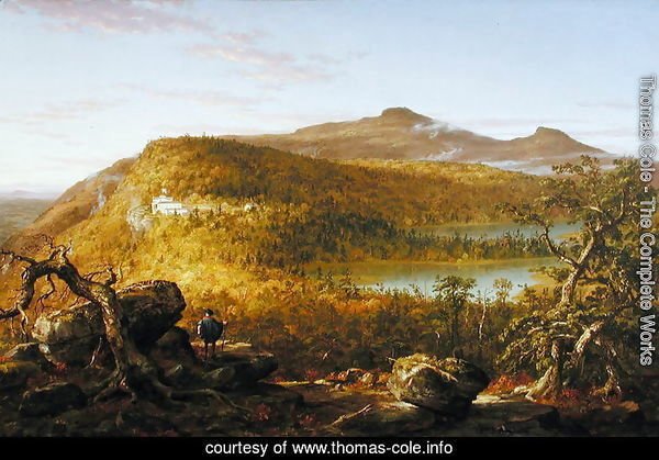 A View of the Two Lakes and Mountain House, Catskill Mountains  1844