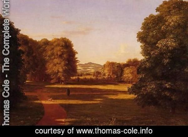 Thomas Cole - The Gardens of the Van Rensselaer Manor House