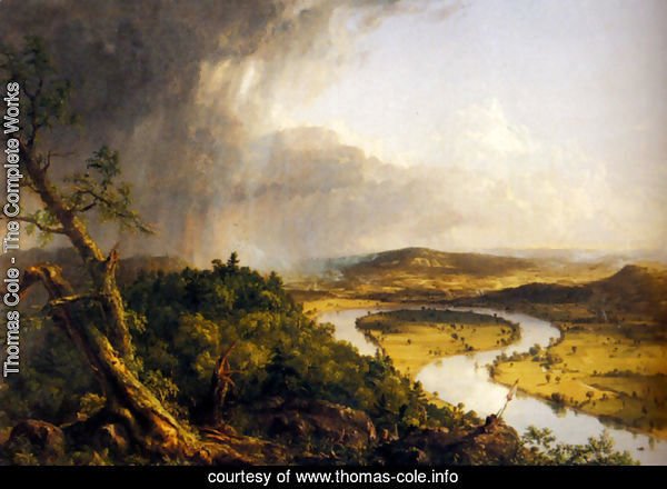 The Connecticut River near Northampton by Thomas Cole | Oil Painting ...
