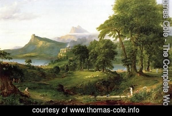 Thomas Cole - The Course of Empire, The Arcadian or Pastoral State