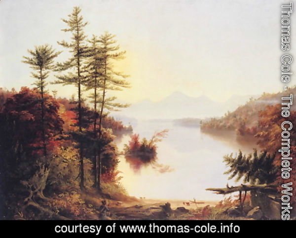 Thomas Cole - View on Lake Winnipiseogee