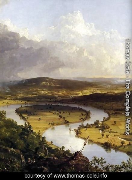 Thomas Cole - View from Mount Holyoke, Northamptom, Massachusetts, after a Thunderstorm (detail) 1836